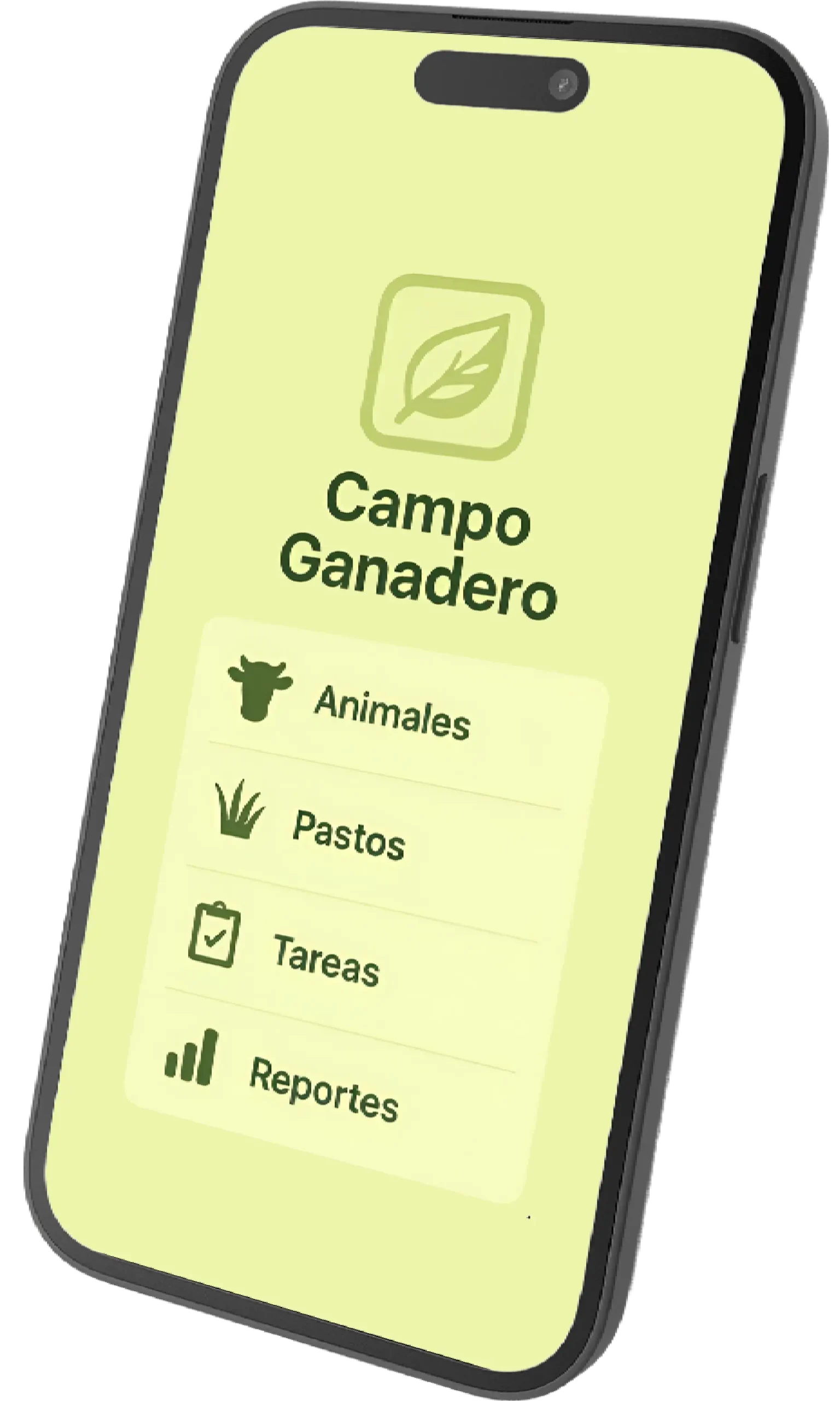 Mockup de Arrealo app - izquierda
